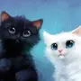 Милые котики рисунки
