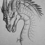 Фото нарисованного дракона