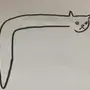 Фото нарисованного кота
