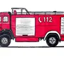 Детский рисунок пожарная машина