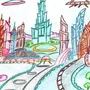 Город будущего рисунок 7 класс легкий