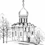 Церковь покрова на нерли рисунок
