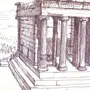 Античный храм рисунок