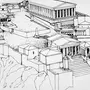 Античный Храм Рисунок