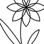 Как нарисовать простой цветок