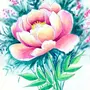 Цветы для срисовки акварелью