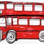 Лондонский автобус рисунок