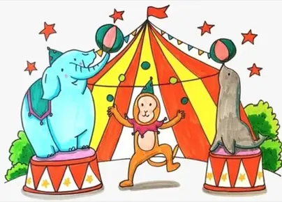 Цирк рисунок 3 класс