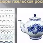 Чайник гжель рисунок 5 класс