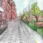 Рисунок улицы