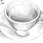 Чашка Рисунок Карандашом