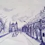 Рисунок города карандашом