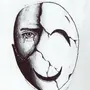 Рисунок человек в маске