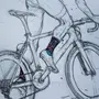 Человек На Велосипеде Рисунок