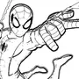Человек паук рисунок для детей карандашом