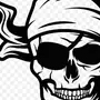 Пиратский череп рисунок