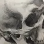 Череп рисунок карандашом