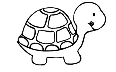 Черепаха для срисовки