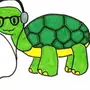 Черепаха для срисовки