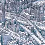 Город сверху рисунок
