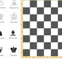 Шахматная доска с фигурами рисунок