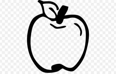 Рисунок яблоко для раскрашивания