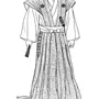 Японский костюм рисунок
