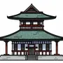 Японский Дом Рисунок