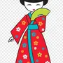 Японский костюм женский рисунок