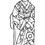 Японский костюм женский рисунок