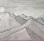 Горы Рисунок Карандашом