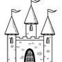 Средневековый Замок Рисунок