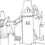 Средневековый Замок Рисунок