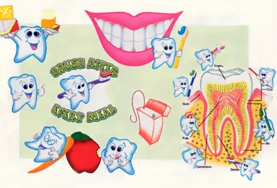 Здоровые зубы рисунок