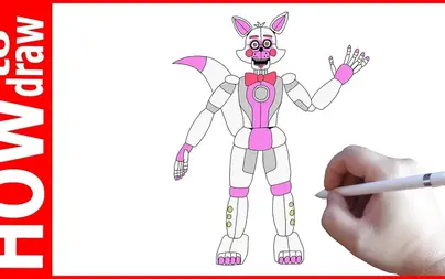 Как нарисовать аниматроника рокси