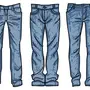 Как нарисовать джинсы