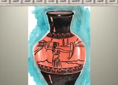Греческая ваза рисунок