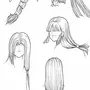 Волосы аниме для срисовки