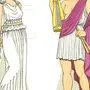Греческий костюм женский рисунок