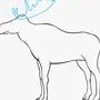 Как нарисовать лося