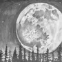 Луна Рисунок