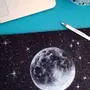 Луна рисунок красками