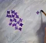 Как нарисовать сирень ватными палочками