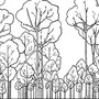 Смешанный лес рисунок