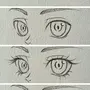 Закрытые глаза рисунок аниме