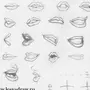 Как правильно нарисовать губы