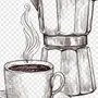 Рисунок кофе для срисовки