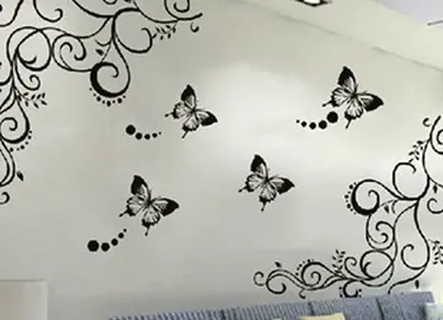 Легкие рисунки на стену на бумаге