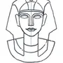 Маска фараона рисунок