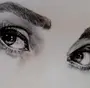 Два глаза рисунок